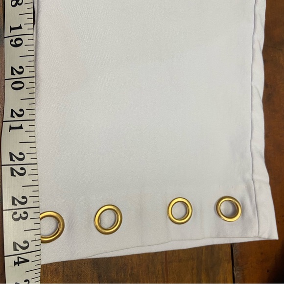 Womens White Stretch Elastic Waist Capris With Hem Embellishments Size 12 - Picture 4 of 7